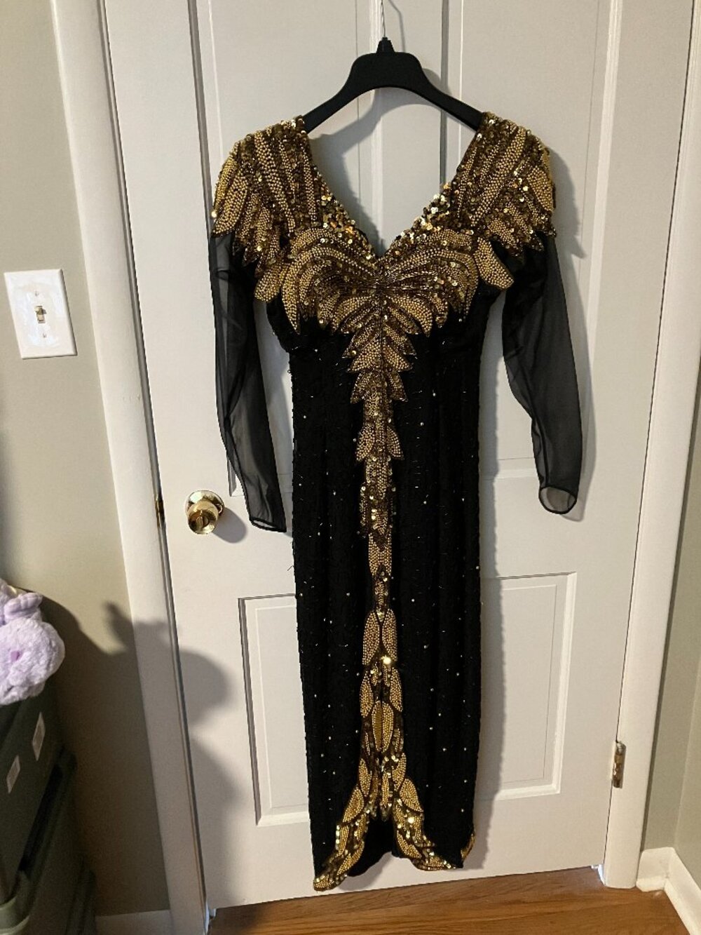 beaded/sequined dress